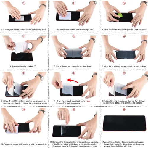 Vista 6 de Orzero Paquete de 3 protectores de pantalla compatibles con Samsung Galaxy Note 10 Plus, Note 10+, Note 10+ 5G (2019), protector de pantalla de TPU