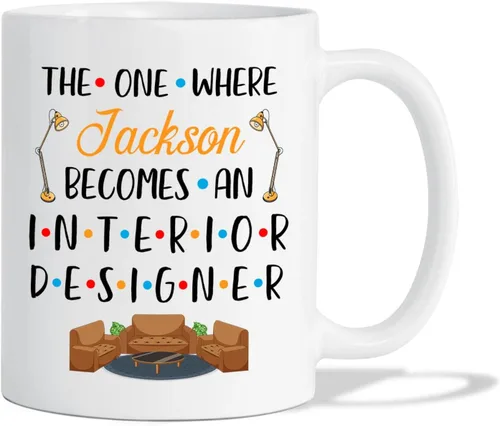 Vista 8 de Taza de café personalizada para diseño de interiores, diseño de interiores, taza de diseño de interiores, taza de diseño de interiores, regalo