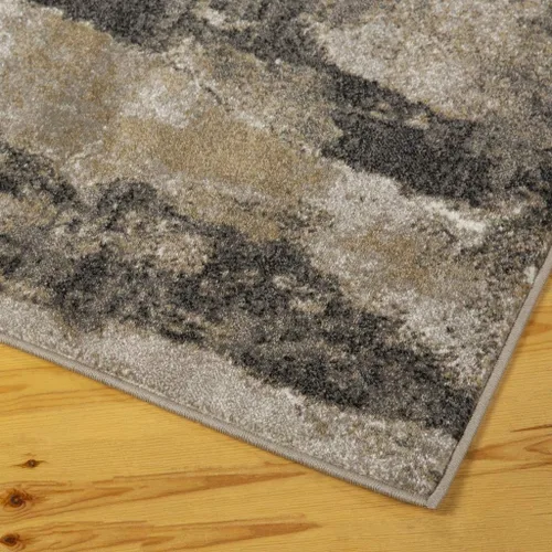Vista 9 de LUXE WEAVERS Lagos Collection - Alfombra de área abstracta beige de 2x3