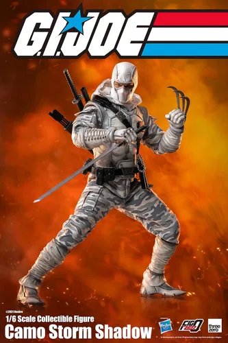 Vista 4 de ThreeZero G.I. Joe: Camo Storm Shadow Figura coleccionable a escala 1:6 FigZero, multicolor
