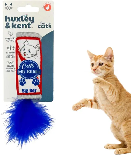 Vista 15 de Huxley & Kent Juguete de peluche para gatos, Toto's Pawdka, relleno de hierba gatera fuerte, juguete interactivo de felpa para gatitos y gatos
