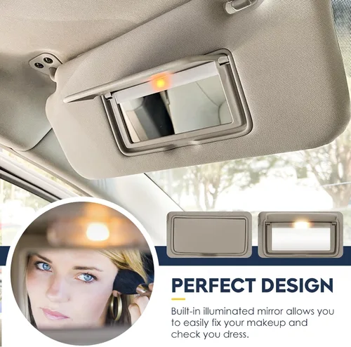 Vista 2 de Parasol para conductor y pasajero compatible con Nissan Altima sin techo corredizo 2013 2014 2015 2016 2017 2018, sustituye a 96400-3TA2A, Beige