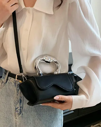 Vista 3 de Bolso pequeño de color plateado, bolsos cruzados, bolsos de noche Y2K, bolso de mano para mujer, bolsos de hombro, bolsa de mano para mujer 2024