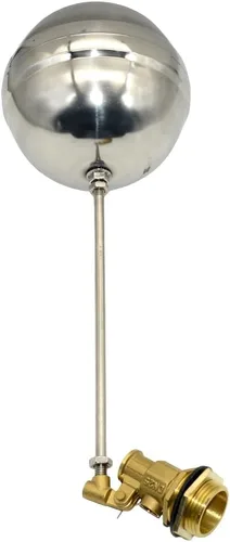 Vista 3 de VARMHUS Válvula de bola flotante de rosca macho de acero inoxidable 304, control automático de nivel de agua de latón para aplicaciones de tanque