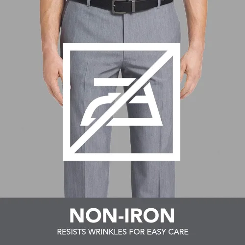 Vista 4 de Van Heusen Pantalón de vestir liso para hombre grande y alto