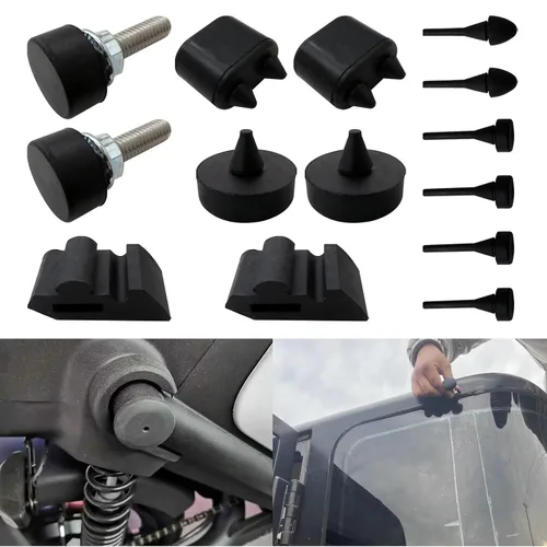 Vista 4 de Kit de tapones de goma negra para Camaro 67 68 69, tanto para cupé como convertible