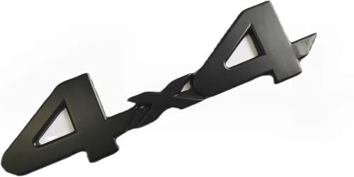 Vista 2 de 2 emblemas de 4 x 4 x 4 para placa de identificación 3D, apto para 1500 2500 3500 (negro)