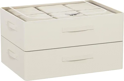 Vista 13 de Contenedores de almacenamiento para debajo de la cama, caja de almacenamiento de tela Oxford, contenedor resistente para debajo de la cama