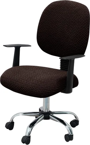 Vista 18 de MIFXIN - Fundas elásticas para silla de oficina de Jacquard, 2 piezas para sillas de escritorio o de la computadora, protector universal