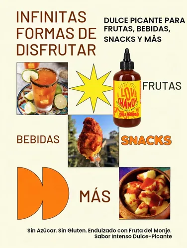 Vista 5 de I Love Chamoy - Salsa de chamoy sin azúcar, mango con chile, 10 onzas 1 unidad
