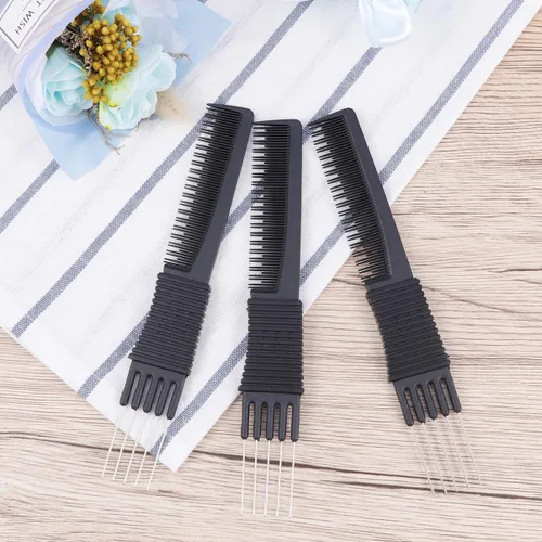 Vista 6 de Peinetas para el cabello - Fibra de carbono estática -cola Peines Herramientas para el cabello para estilos finos