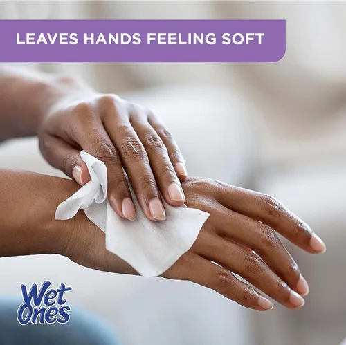 Vista 6 de Wet Ones Paquete mixto de 13 toallitas húmedas para humanos y gatos, aroma fresco 10 paquetes de toallitas antibacterianas para manos y cara, 20