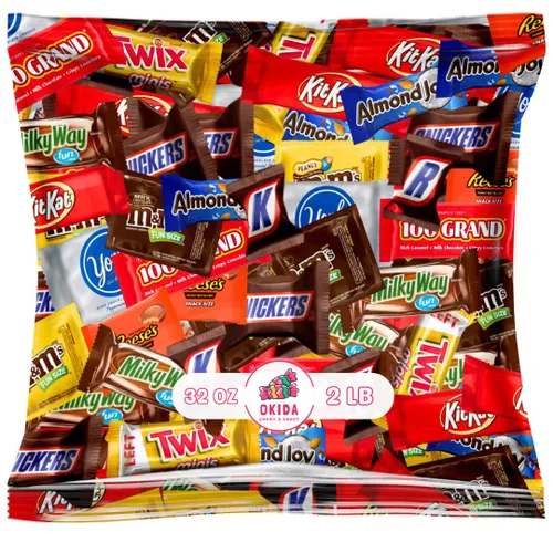 Vista 3 de Paquete surtido de chocolates surtidos – Surtido de chocolate para fiestas envueltos individualmente (4 libras)