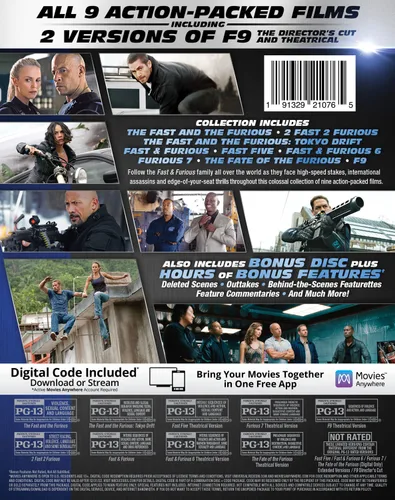 Vista 3 de Fast & Furious 9-Movie Collection - Blu-ray + Digital