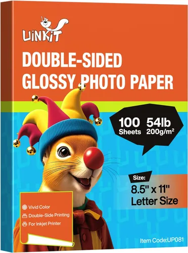 Vista 12 de Uinkit Papel fotográfico brillante de doble cara 4x6 54lb para tinta de color 200Gsm Paquete de valor a granel para imprimir imágenes 4x6 9.5Mil