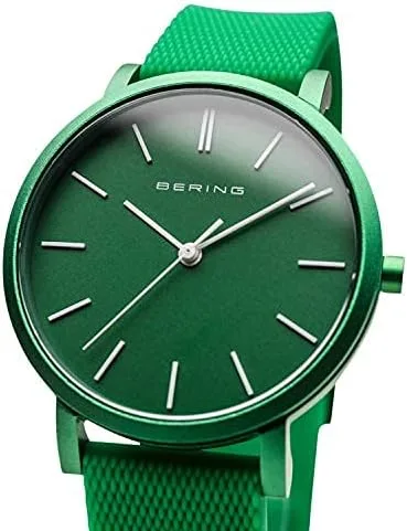 Vista 4 de BERING Unisex Analog Quartz True Aurora Collection Watch with Silicone Strap & Sapphire Crystal