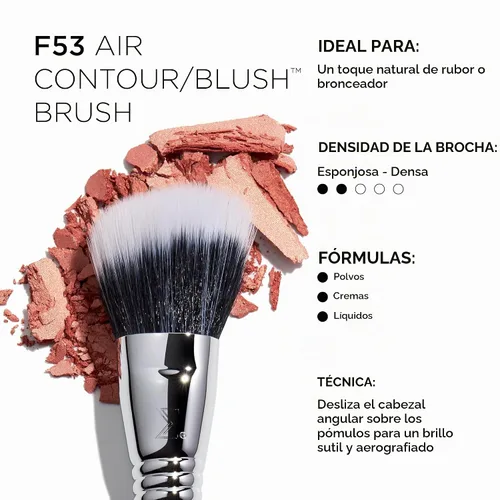 Vista 3 de Sigma Beauty F53 Air Contour/Blush™ - Cepillo de maquillaje bronceador