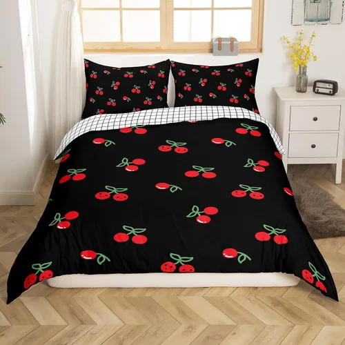 Vista 7 de Erosebridal - Juego de funda de colcha plisada para hombre y mujer, juego de cama de satén sedoso con cierre y lazos esquineros, cubrecama