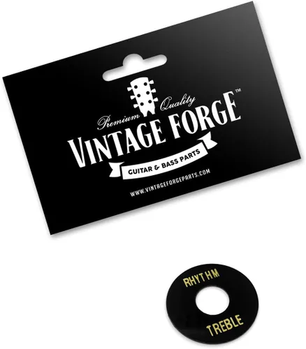 Vista 2 de Placa de anillo de palanca de interruptor de ritmo dorado compatible con Gibson Les Paul SG Guitar SWR10-BLK