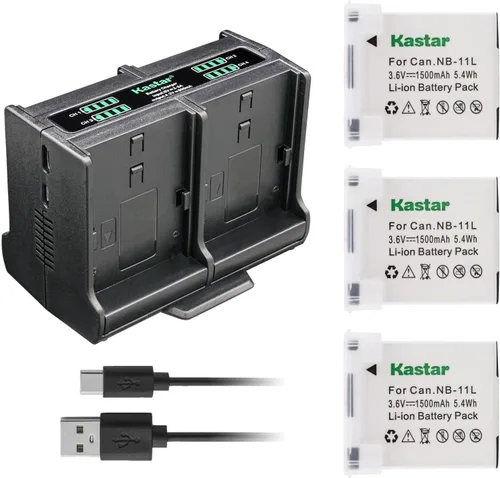 Vista 7 de Kastar Cargador de batería cuádruple NB-11L compatible con Canon IXUS 132, IXUS 133, IXUS 135, IXUS 137, IXUS 140, IXUS 145, IXUS 147, IXUS 150