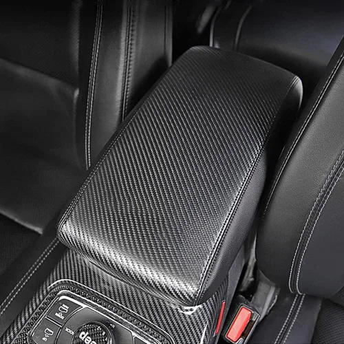Vista 8 de INTGET Funda para reposabrazos de consola central de automóvil para Jeep Grand Cherokee 2011-2020 2021, accesorios para reposabrazos, almohadilla
