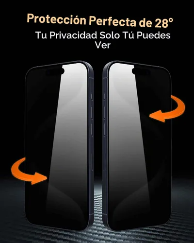 Vista 3 de chubbycable ChubbyShield Ultra - Protector de pantalla de privacidad para iPhone 16, 2 unidades, protector de pantalla antiespía con caja