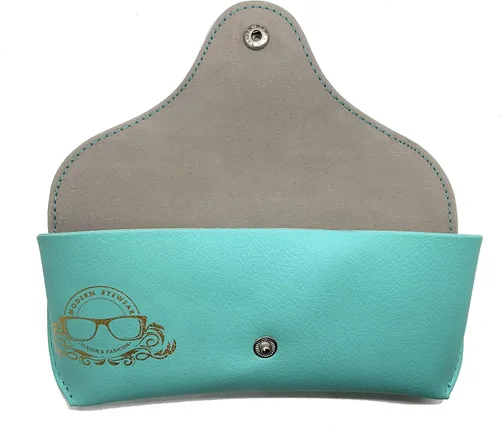 Vista 3 de Modern Eyewear Funda de cuero para gafas de sol portátil para mujeres y hombres