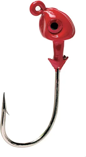 Vista 2 de Strike King Flat's Jig Head Fishing Lure, Premium Black Nickel Hook Chartreuse