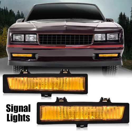 Vista 3 de G-PLUS Lámparas de estacionamiento de luz de señal compatibles con Chevy Monte Carlo SS 1983-1988/Compatible con Chevy Monte Carlo 81-86