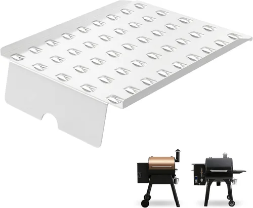 Vista 19 de Kit de bandeja de goteo, deflector de calor y forros de bandeja de grasa para parrillas de pellets Traeger Pro 22 Series, reemplazo de bandeja