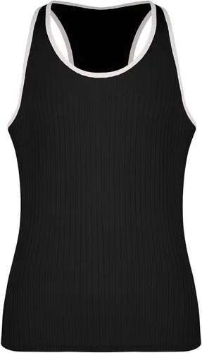 Vista 3 de Camisetas sin mangas para hombre, ajustadas, acanaladas, sin mangas, para gimnasio, entrenamiento, fisicoculturismo, camiseta sin mangas