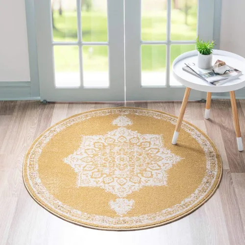 Vista 35 de Único Loom - Alfombra de la colección Utopia con estampado botánico vintage, tonos cálidos