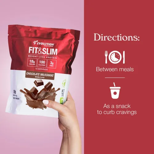 Vista 6 de Evolution Advance Nutrition Fit & Slim Blend, 2 libras + bandas de resistencia para ejercicio en el hogar, proteína de suero en polvo alimentada