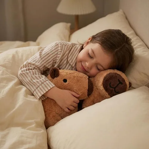 Vista 8 de WEIGEDU Peluche de Nutria Gigante de Peluche – 31 cm de Suave Juguete Kawaii para Niños y Adultos, Peluche de Animal Lindo Marrón, Almohada
