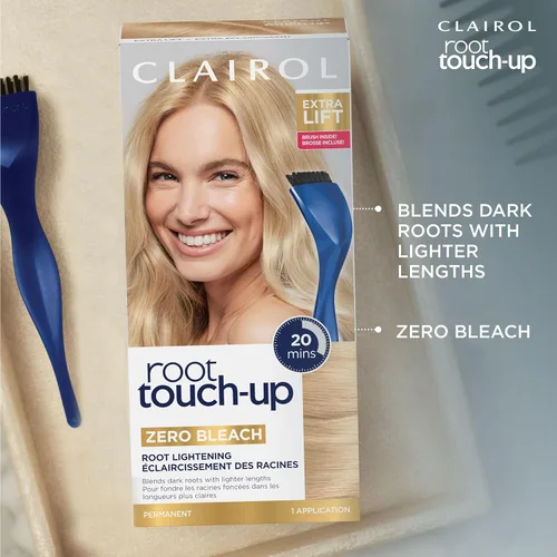 Vista 30 de Clairol Root Touch-Up de Nice'n Easy Tinte Permanente para el Cabello, 10 Rubio Extra Claro, Paquete de 1 Clairol Root Touch Up - Tinte permanente