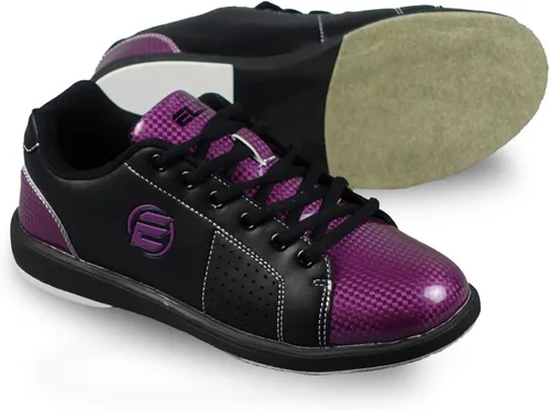 Vista 4 de ELITE Women's Classic BlackPurple Bowling Shoes