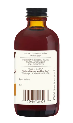 Vista 2 de Nielsen-Massey Vainilla de Madagascar sin alcohol para hornear y cocinar, 4 onzas líquidas