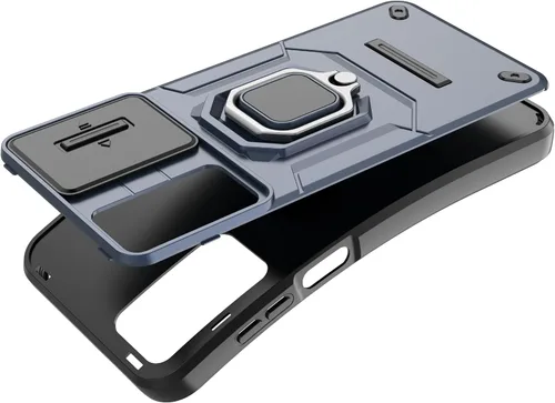 Vista 2 de Funda de teléfono móvil para Xiaomi Redmi A3/Xiaomi Poco C61 Soporte de coche Soporte Ventana corredera Cubierta protectora a prueba de golpes