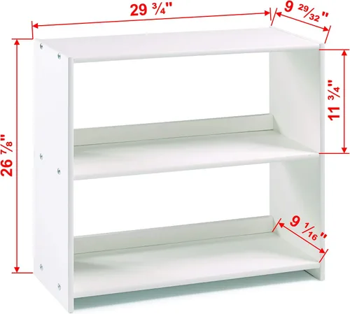 Vista 8 de Donco Kids Louver Twin Cama baja modular blanca con tobogán - Grupo C
