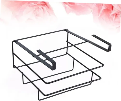 Vista 5 de BESTonZON Estante organizador de metal para colocar sobre la puerta, toallero, gabinetes de metal, cesta debajo del gabinete, tabla de cortar