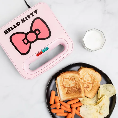 Vista 12 de Uncanny Brands Sandwichera Disney Mickey y Minnie Mouse - Pequeño aparato de cocina