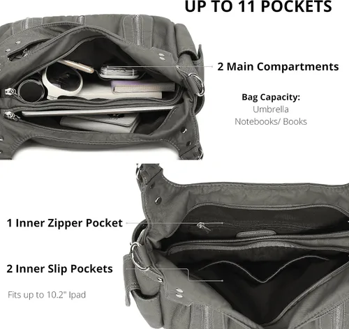 Vista 4 de Scarleton Bolso de mano para mujer, monederos para mujer, bolsos de hombro para mujer, H1292