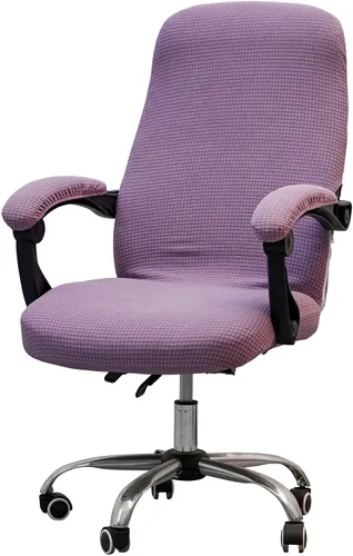 Vista 12 de Melaluxe Funda para silla de oficina con fundas para reposabrazos, funda elástica universal para silla de escritorio, fundas para silla