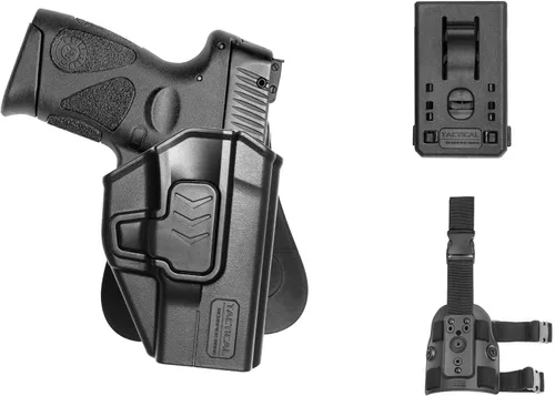 Vista 11 de Tactical Scorpion Gear Taurus Milenio G2 Modular Nivel II Retención Paddle Holster