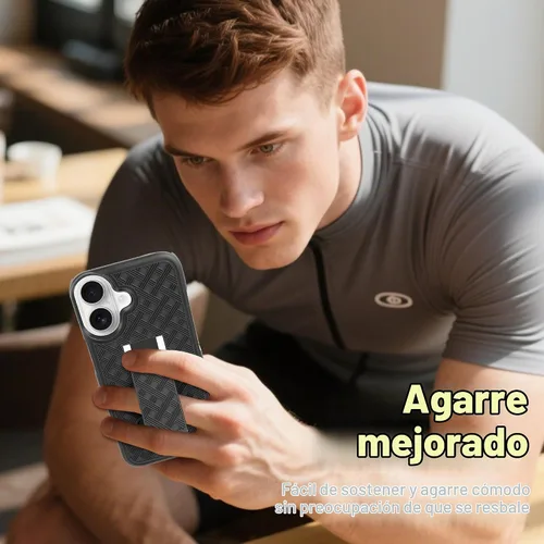 Vista 6 de Fingic Funda para iPhone 17, iPhone 17 con clip para cinturón, carcasa delgada combinada con funda giratoria de soporte, resistente a prueba