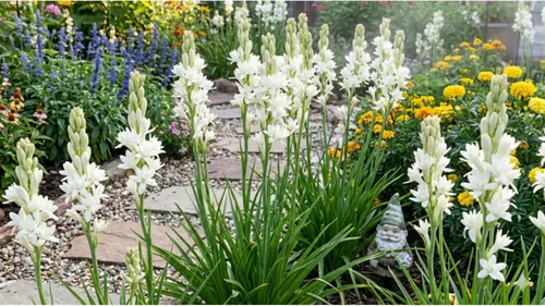 Vista 3 de Fragnante, tuberosa, planta perenne, tesoros de jardinería, profesional. 4 bulbos