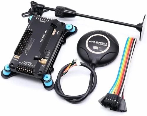 Vista 11 de Accesorios para drones APM2.8 para controlador de vuelo Ardupilot + para M8N GPS brújula integrada + soporte GPS + amortiguador para cuadricóptero