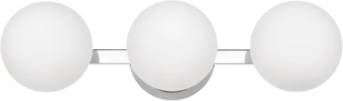 Vista 21 de Apliques de pared cromados, aplique de globo moderno de 1 luz, lámpara de pared para dormitorio, baño, sala de estar y pasillo, iluminación