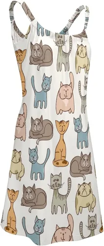 Vista 4 de Camisón de playa para mujer, camisón suave para dormir, pijama holgado y cómodo