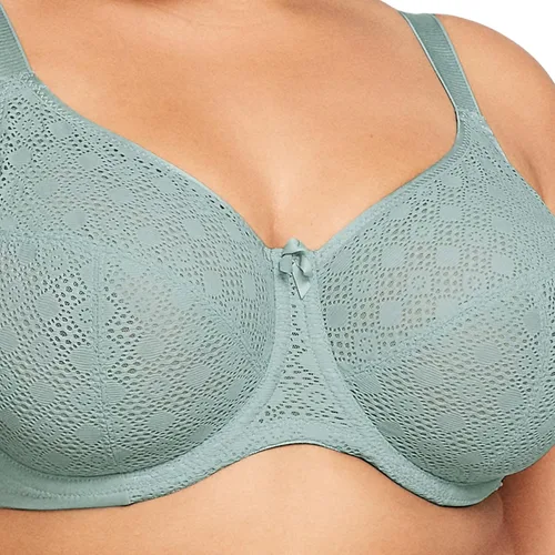 Vista 3 de Glamorise Sujetador Wonderwire de encaje de talla grande para mujer #9855